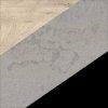 Dąb Endgrain + Beton Szary + Czarny