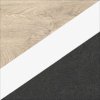 Dąb Endgrain + Biały + Beton czarny