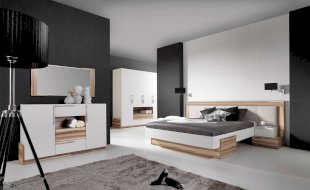 Sypialnia w ciemnych kolorach