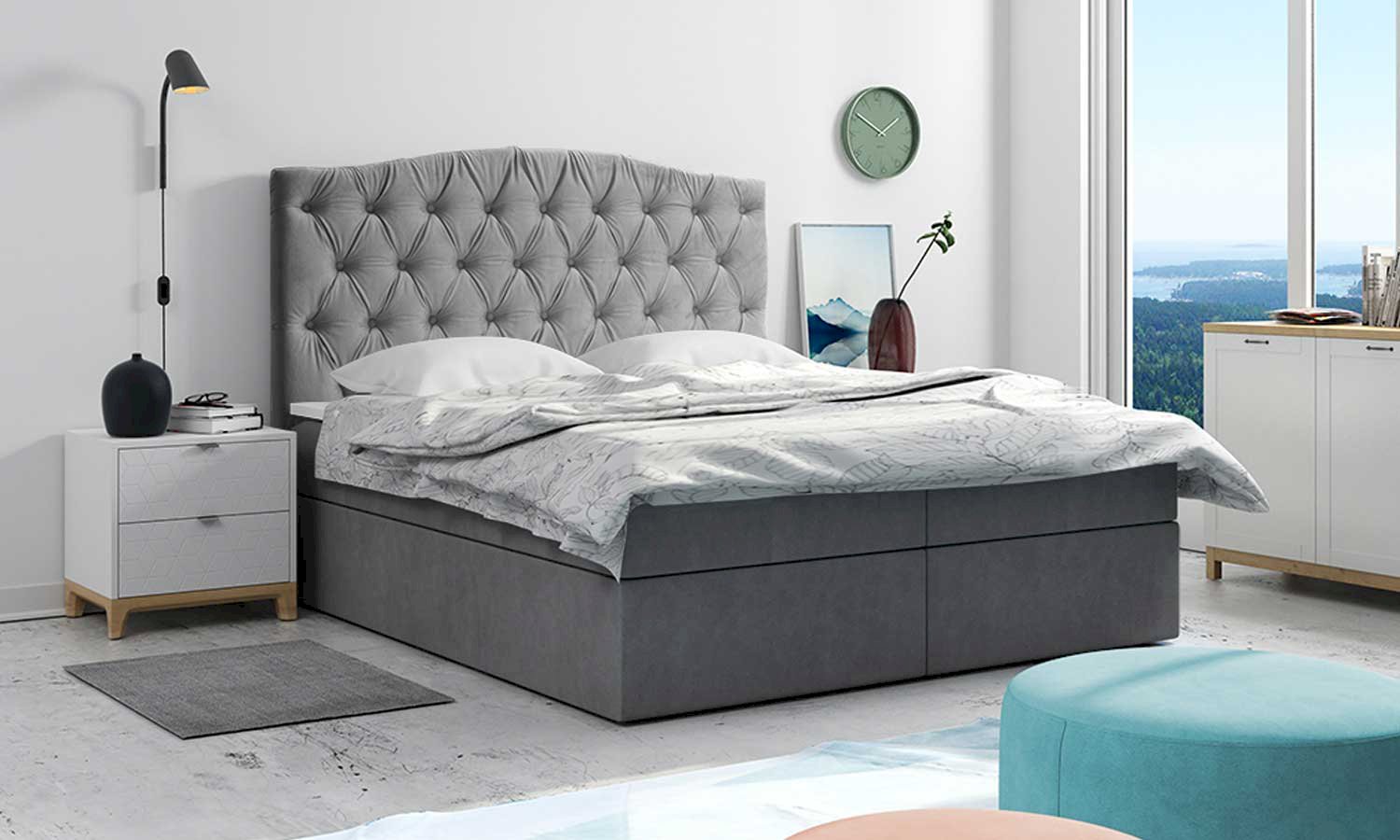 Mała sypialnia w stylu glamour – relaks w królewskim stylu
