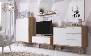 Komplet skandynawski – przytulny i praktyczny salon w nordyckim stylu