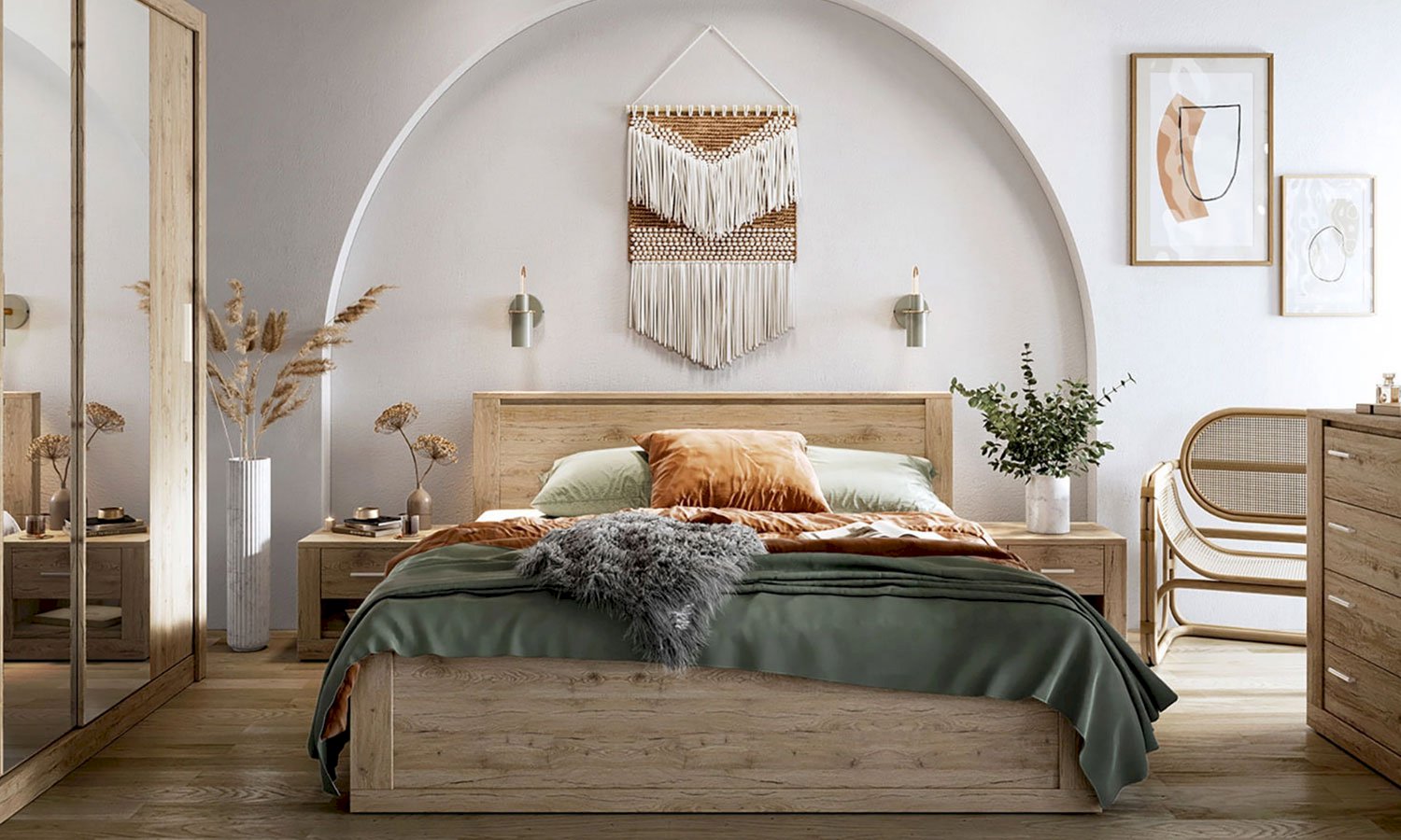 meble boho do sypialni Idea