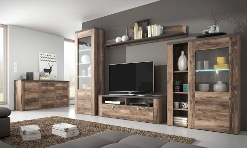 meble do salonu Larona Orzech Satin