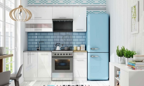 Meble kuchenne Tiffany Biały połysk