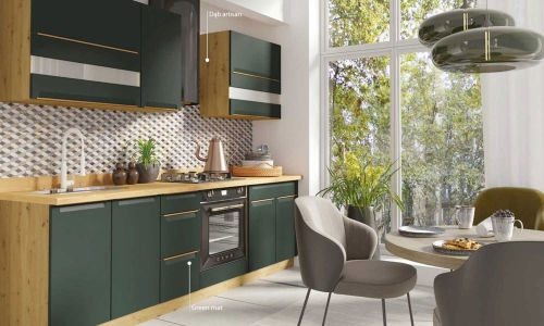Meble do kuchni Glamour Green