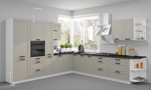 Meble kuchenne Luna CLAYGR/WH