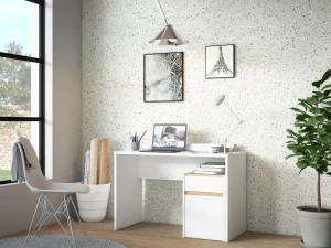 Białe biurko młodzieżowe 110 cm Modultrick MDUB111-M961 Meble Forte 3