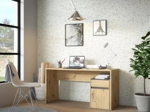 Szerokie biurko 140 cm dąb Artisan Modultrick MDUB112-C827 Meble Forte 3