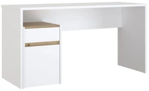Szerokie białe biurko 140 cm Modultrick MDUB112-M961 Meble Forte 1