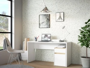 Szerokie białe biurko 140 cm Modultrick MDUB112-M961 Meble Forte 3