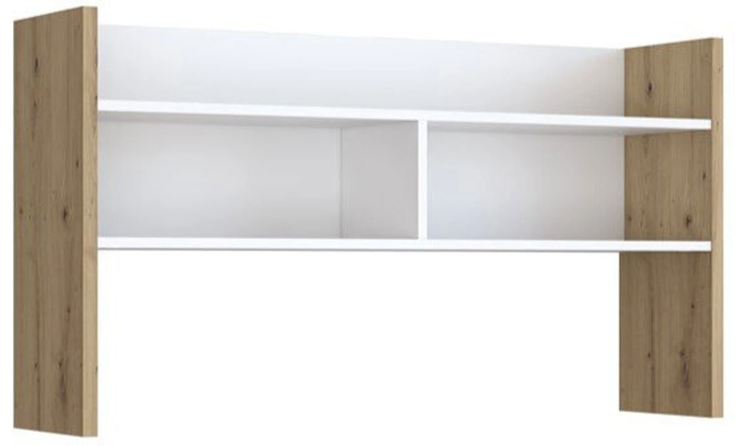 Nadstawka do biurka 110 cm biała z dębem Artisan Modultrick MDUN121-M957 Meble Forte