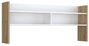 Nadstawka do biurka 140 cm biała z dębem Artisan Modultrick MDUN122-M957 Meble Forte 1