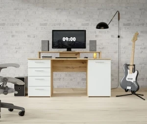 Biurko z nadstawką pod monitor NET106 MT980-M823 Meble Forte 3