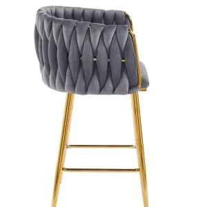 Hoker velvet szary (złoty stelaż) Furnitex 3