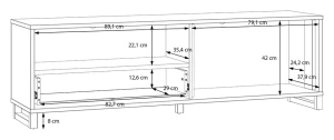 Szafka RTV Mareda MAQT121R-M966 Meble Forte 4