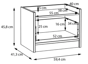 Szafka nocna Baderna WQNK014-M715 Meble Forte 5