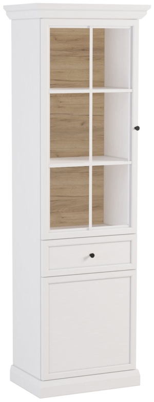 Elegancka witryna do jadalni Lucca White W2D1S