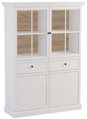 Witryna z oświetleniem Lucca White W4D2S