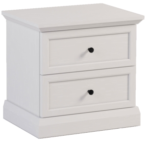 Klasyczny stolik nocny do sypialni Lucca White SN