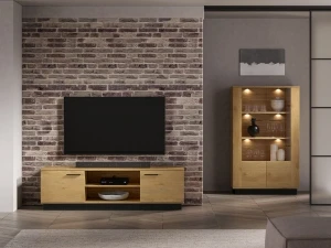 Szafka RTV w stylowym dębie Modesto 06 ML Meble 8
