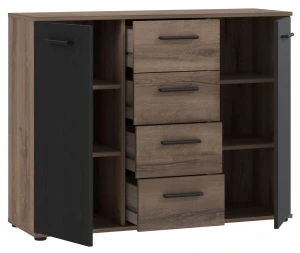 Komoda loftowa Bellevue TOKK233-N09 Meble Forte 2