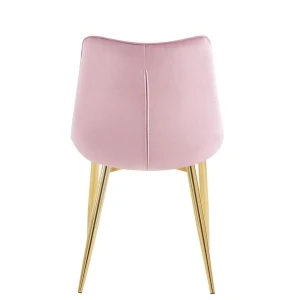 Krzesło velvet (różowe) / złote nogi Furnitex 3