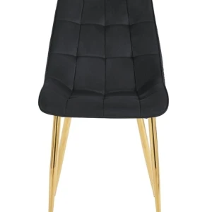 Krzesło velvet (czarne) / złote nogi Furnitex 1