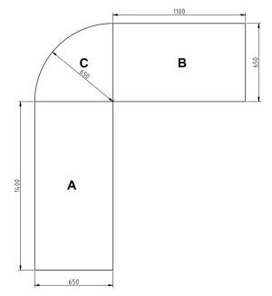 Biurko komputerowe K53N Adam Meble 4
