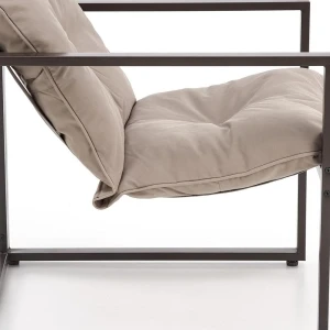 SHARK zestaw ogrodowy ( sofa + fotel 2x + ława ), ciemny brąz / cappuccino Halmar 16