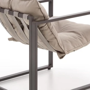 SHARK zestaw ogrodowy ( sofa + fotel 2x + ława ), ciemny brąz / cappuccino Halmar 18