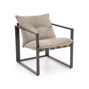 SHARK zestaw ogrodowy ( sofa + fotel 2x + ława ), ciemny brąz / cappuccino Halmar 20