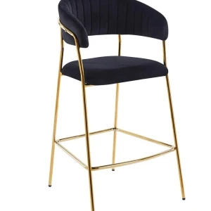Hoker velvet czarny (złoty stelaż) Furnitex 1