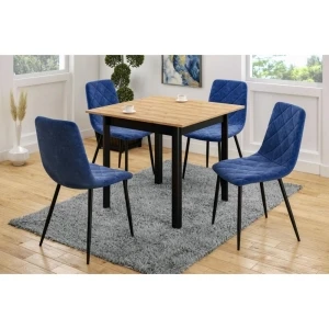 Krzesło velvet (niebieskie) Furnitex 5