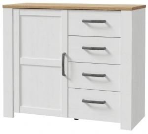 Jasna komoda do salonu Chisbury BHLK222-M482 lewa Meble Forte 1