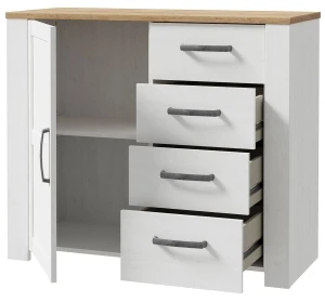 Jasna komoda do salonu Chisbury BHLK222-M482 lewa Meble Forte 2
