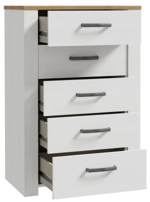 Wysoka komoda z szufladami Chisbury BHLK311-M482 Meble Forte 2