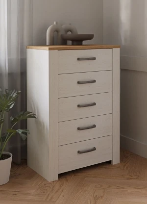 Wysoka komoda z szufladami Chisbury BHLK311-M482 Meble Forte 5