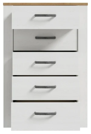 Wysoka komoda z szufladami Chisbury BHLK311-M482 Meble Forte 7