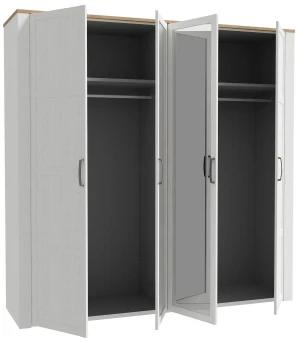 Szafa ubraniowa z lustrami Chisbury BHLS941-M482 Meble Forte 2