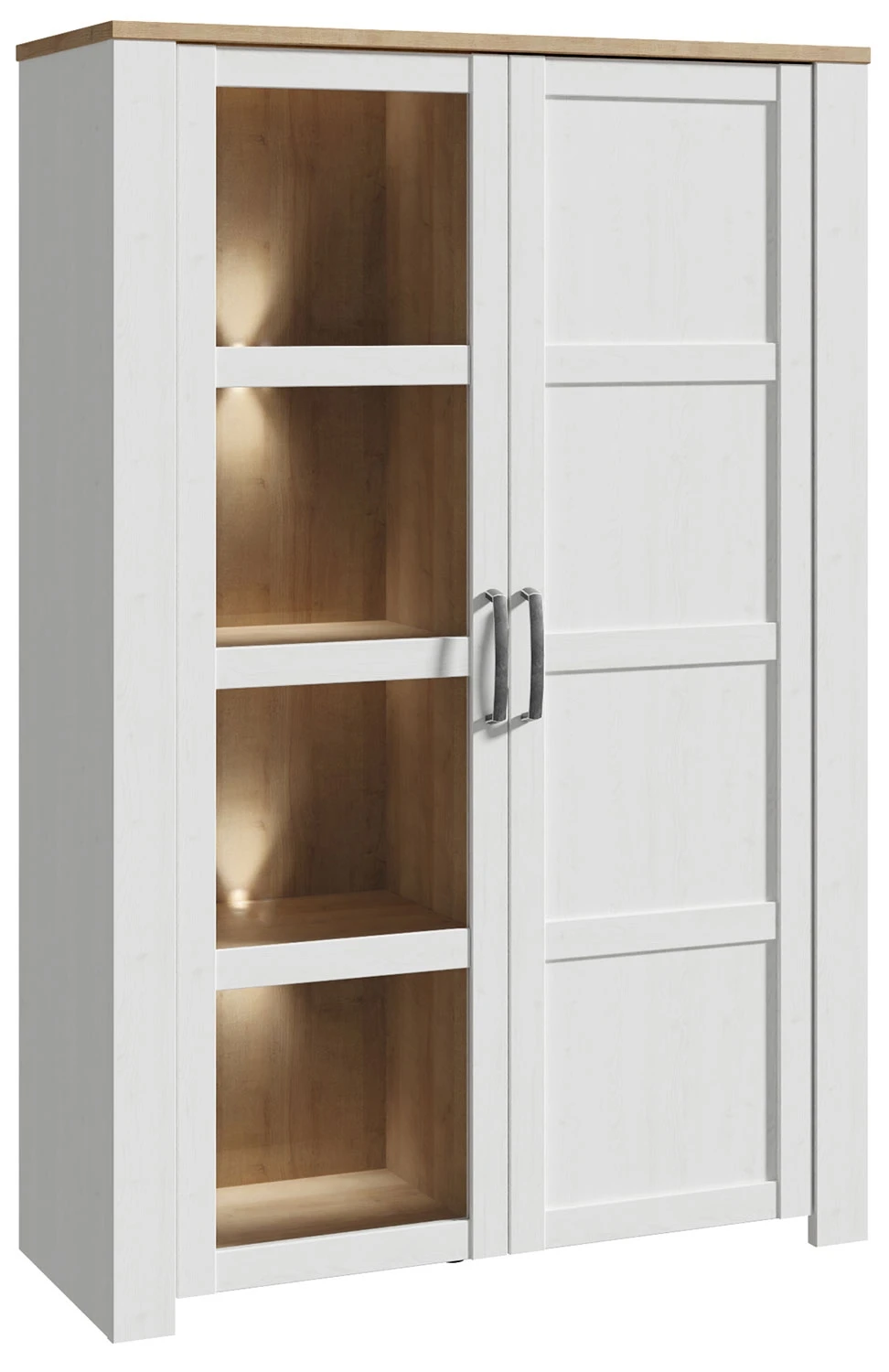 Witryna w stylu rustykalnym Chisbury BHLV621-M482 lewa Meble Forte