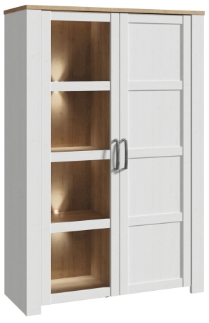 Witryna w stylu rustykalnym Chisbury BHLV621-M482 lewa