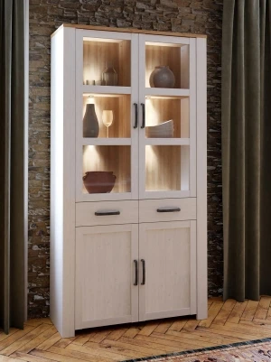 Witryna w stylu rustykalnym Chisbury BHLV822-M482 Meble Forte 6