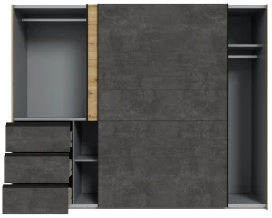 Szafa w stylu industrialnym Winn 2 W2QS52331-C752 Meble Forte 7