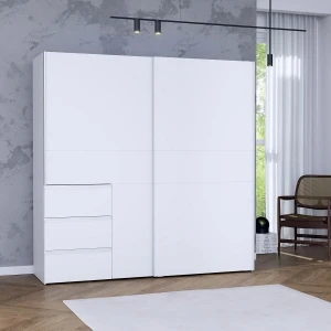 Biała szafa na ubrania do garderoby Winn 2 W2QS323E71-120 Meble Forte 5