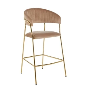 Hoker velvet cappuccino (złoty stelaż) Furnitex 1