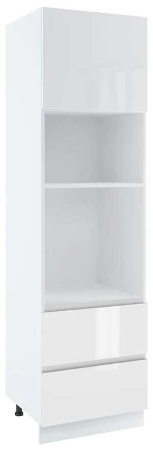60 dolna słupek zabudowa piekarnika zlicowanego z linią blatu i mikrofalówki, 2 szuflady wys. 235.7 cm Layman 1