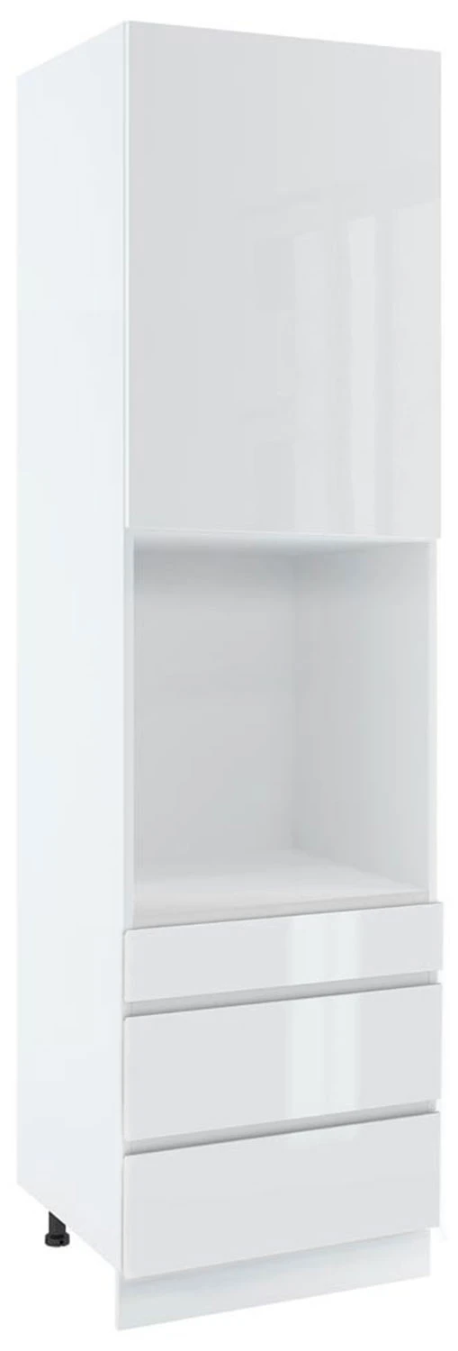 60 dolna słupek zabudowa piekarnika kompaktowego, 3 szuflady wys. 213.7 cm Layman