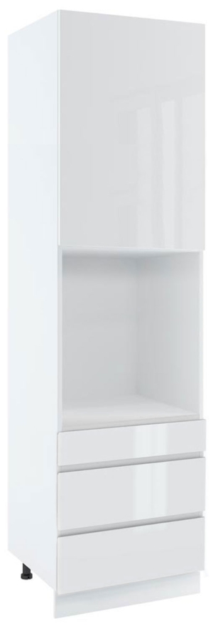 60 dolna słupek zabudowa piekarnika kompaktowego, 3 szuflady wys. 213.7 cm