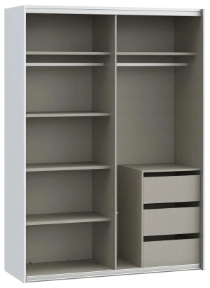 Szafa przesuwna biała 150 cm Sophistispace SSQS72411-120 Meble Forte 8