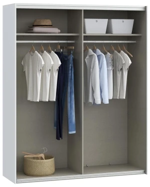 Szafa do garderoby biała Sophistispace SSQS82411-120 Meble Forte 3